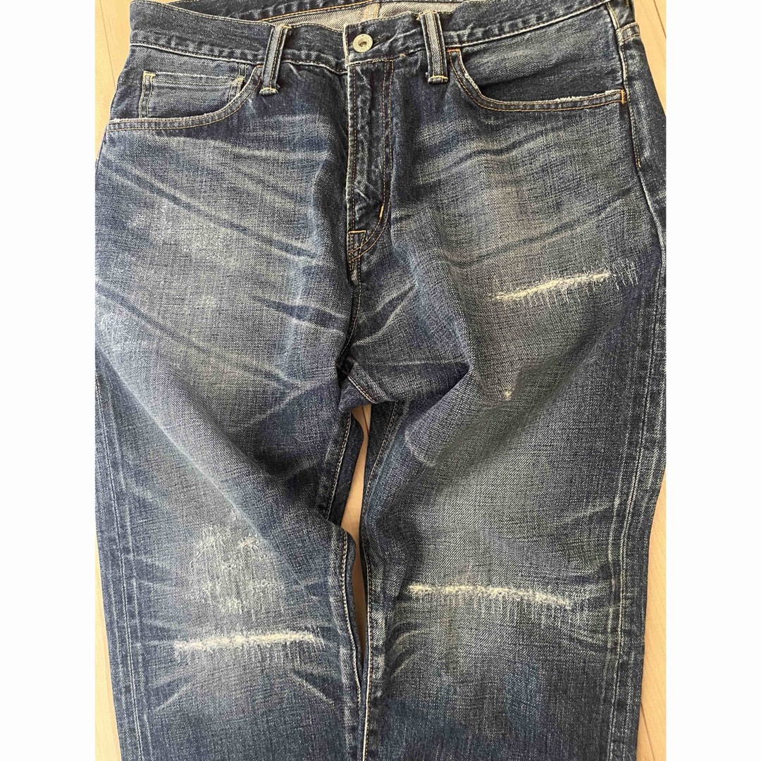 SEQUEL - SEQUEL × FRAGMENT DAMAGE DENIM PANTS Sの通販 by K.N.K.R's