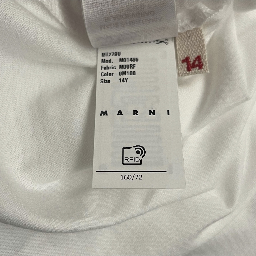 MARNI - 【新品未使用】マルニ キッズ Tシャツ ホワイト 14Y（9号