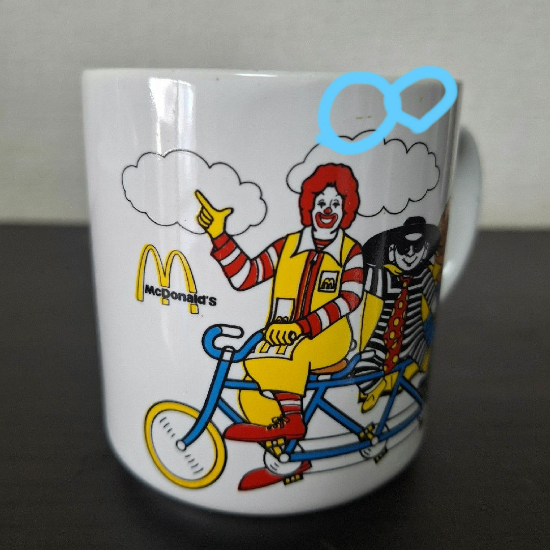 マクドナルド - マクドナルド マグカップ お皿 セット レトロ 1980年代