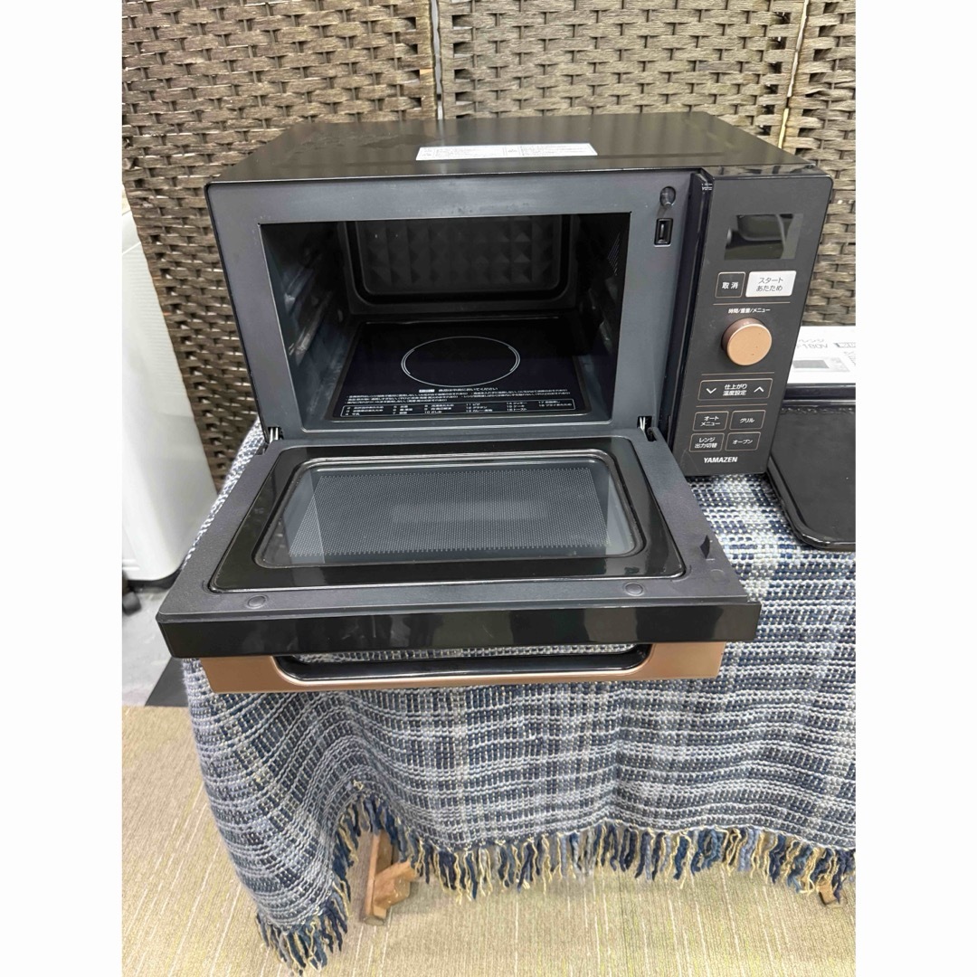 清掃済み】山善 電子レンジ YRP-F180V 取説付き洗浄消毒作業済