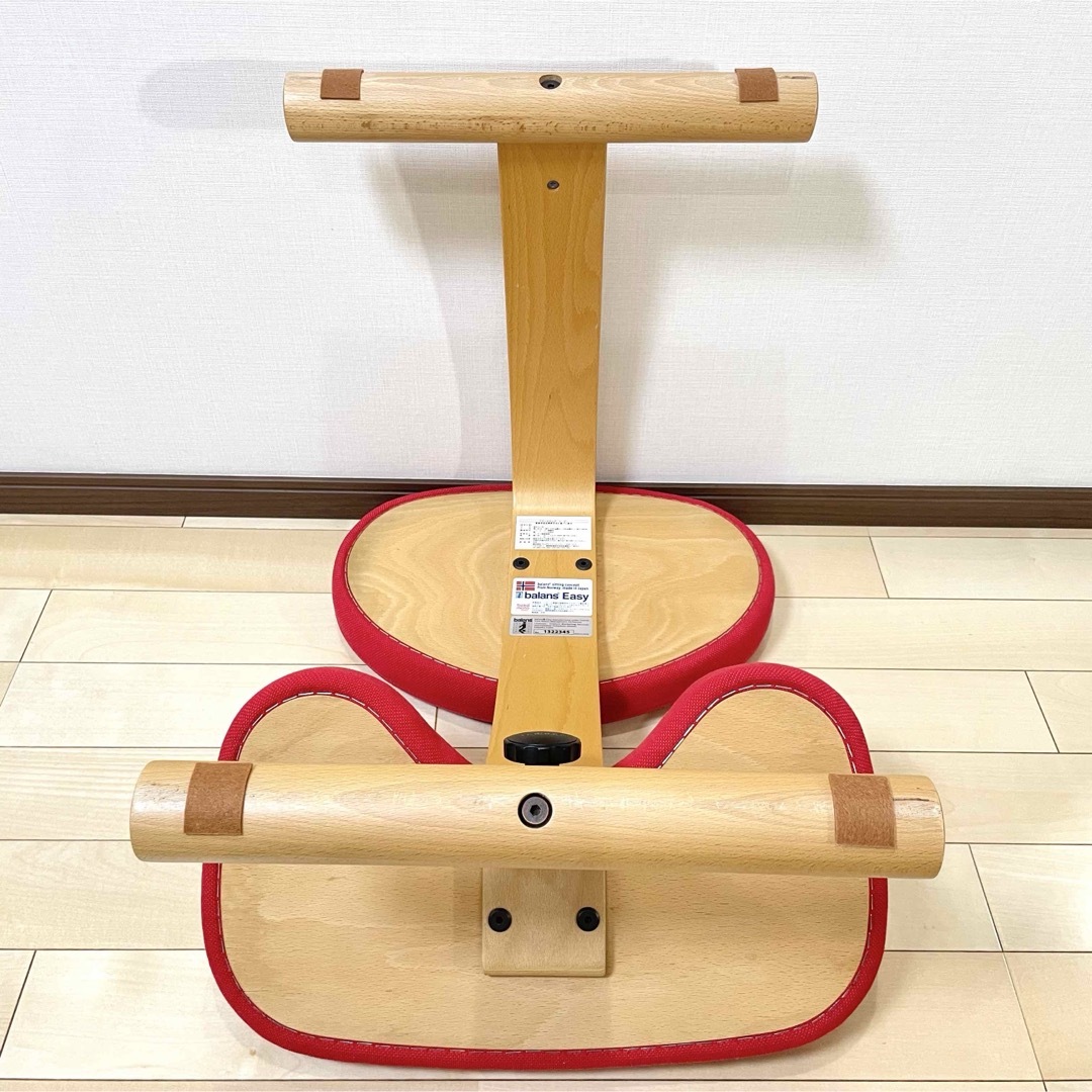バランスラボ バランスチェア バランスイージー レッド 中古品 balans