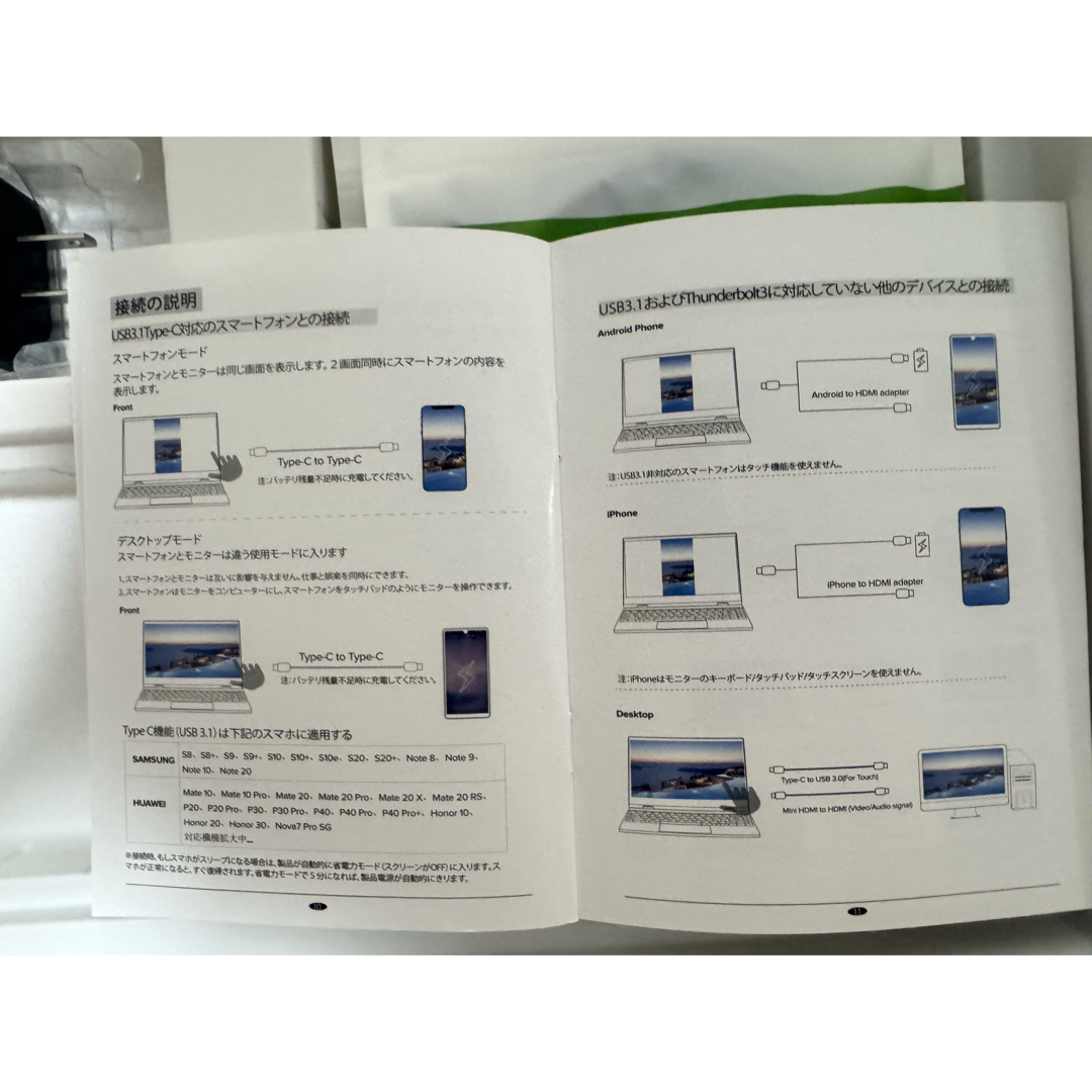 新品 13.3インチ モニター178度超広視野角のIPSディスプレイ360度回転
