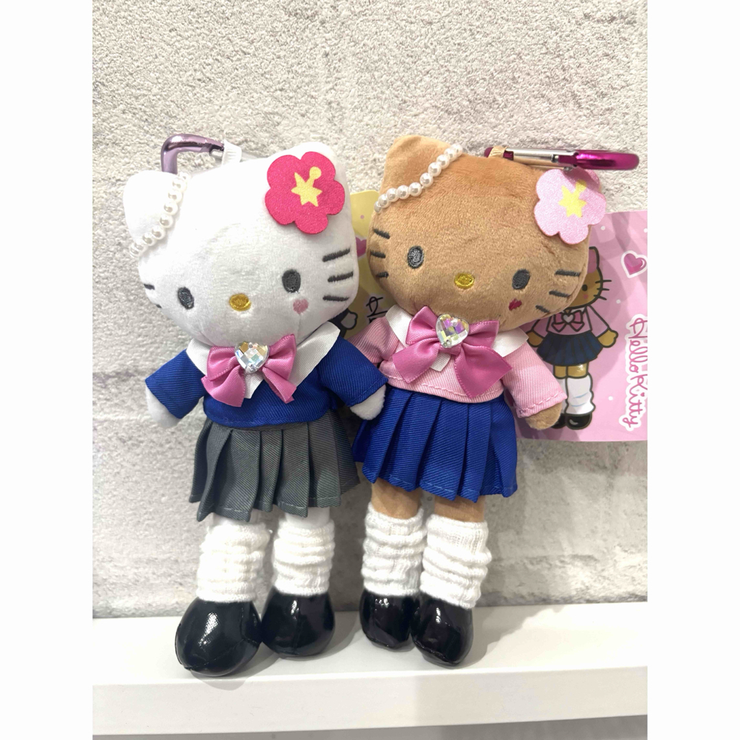 ハローキティ - キティ 制服 足長キティ 2点セット キーホルダー