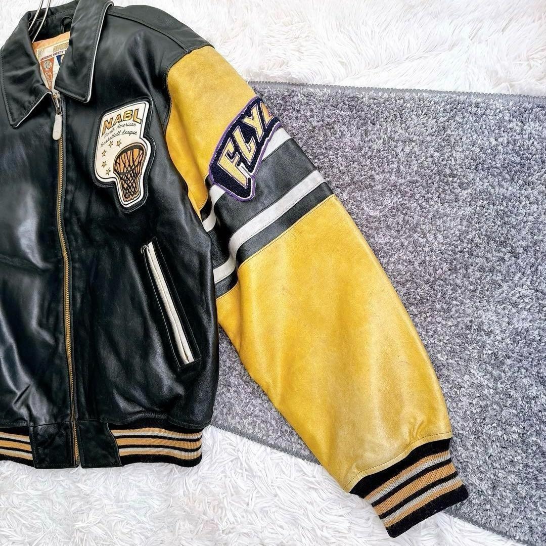 AVIREX - 希少 アビレックス レザージャケット スタジャン レイカーズ