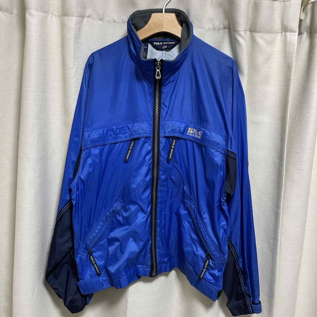 POLO RALPH LAUREN - 90'S POLO SPORT ナイロンジャケット ブルーの
