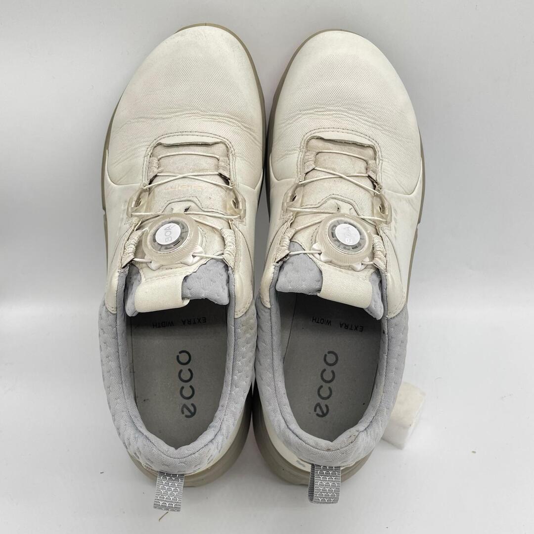 ECCO - coco 中古 エコー ecco ゴルフシューズ 38 24cm ホワイト系