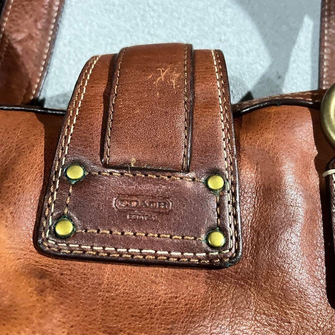 COACH - 65th Coach Flap Legacy Satchel Bag Brownの通販 by Mile