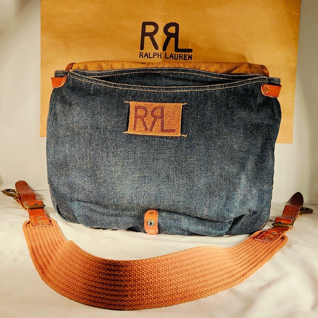 RRL - 【新品極上品】RRL Double RL 正規品 ヴィンテージ本革×デニム