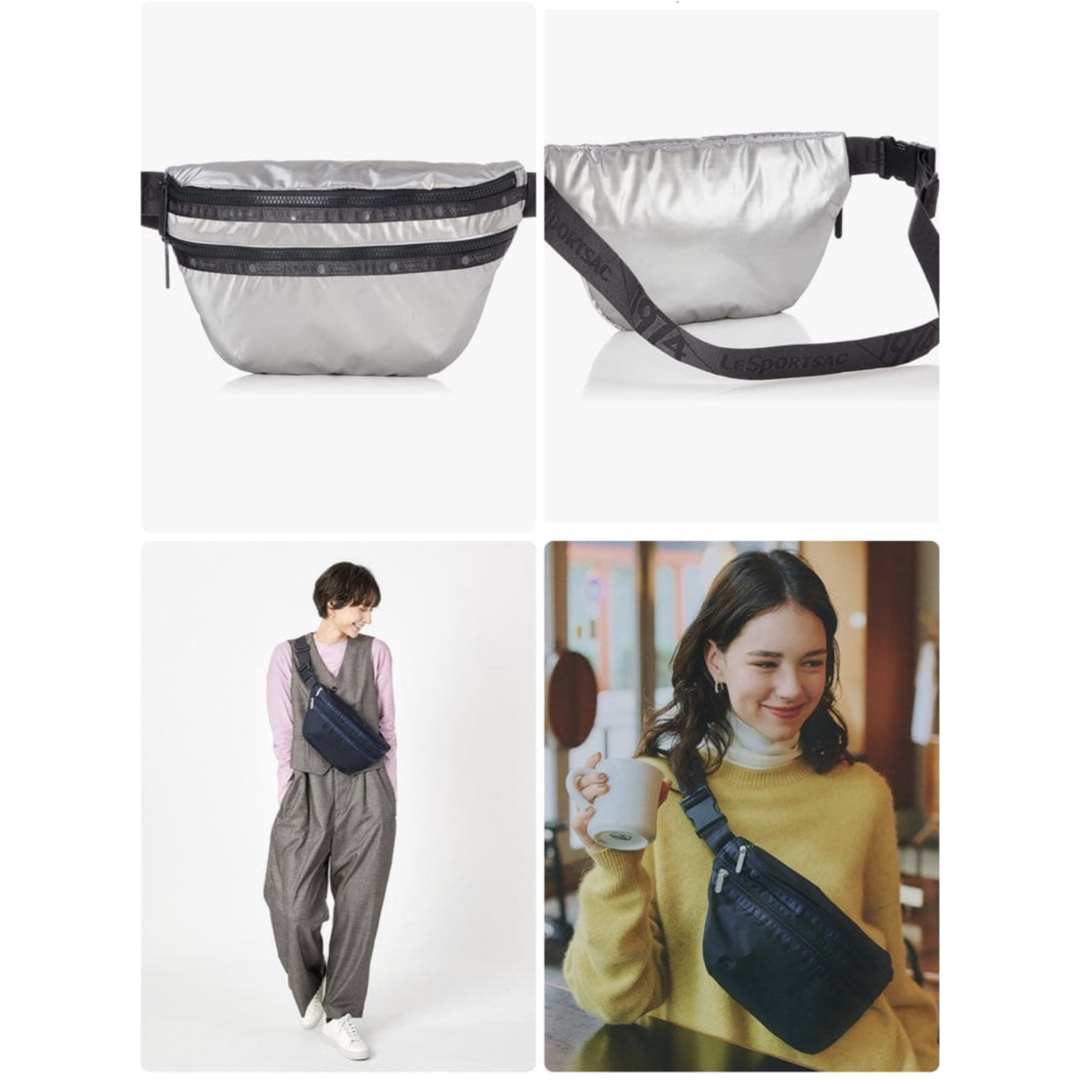 レスポートサック シルバー ボディバッグ HERITAGE BELT BAG