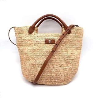 HELEN KAMINSKI - 良品 ヘレンカミンスキー かごバッグ 編み込み ロゴ