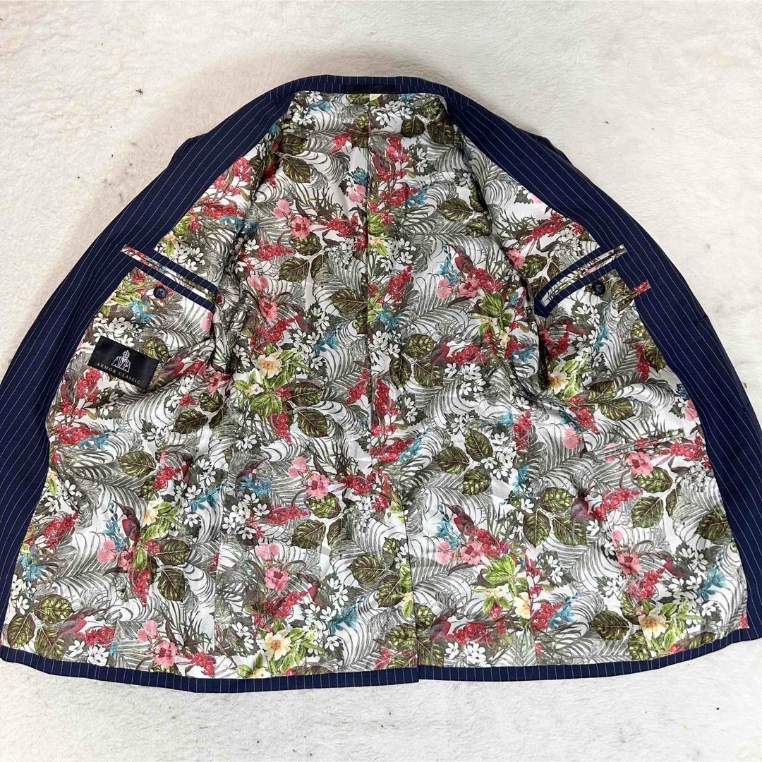 美品！ARMOR CLASSIC スリーピース スーツ ストライプ 花柄 2B