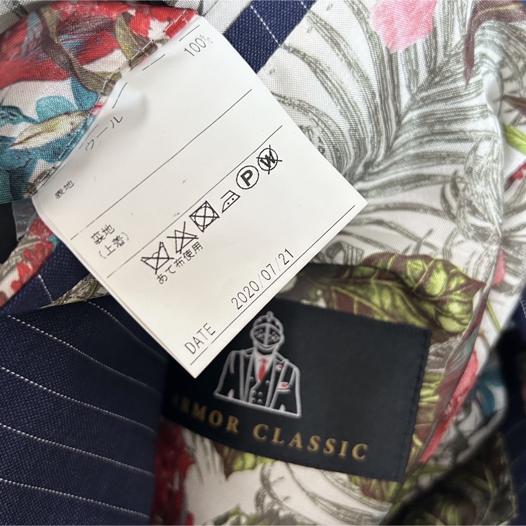 美品！ARMOR CLASSIC スリーピース スーツ ストライプ 花柄 2B