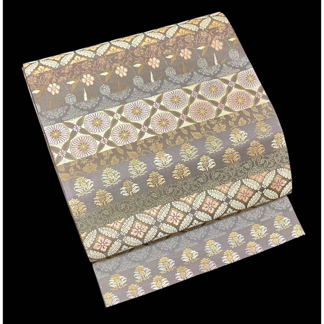 箔屋清兵衛 袋帯 双図柄 名物裂文様 全通日本の心 共