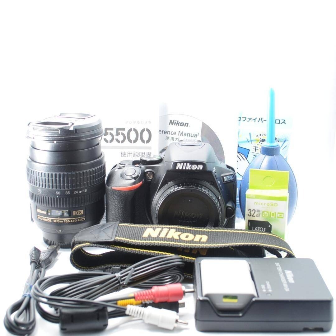 タッチ＆Wi-Fiでスマホ転送❤️Nikon D5500 セット✨すぐ使える