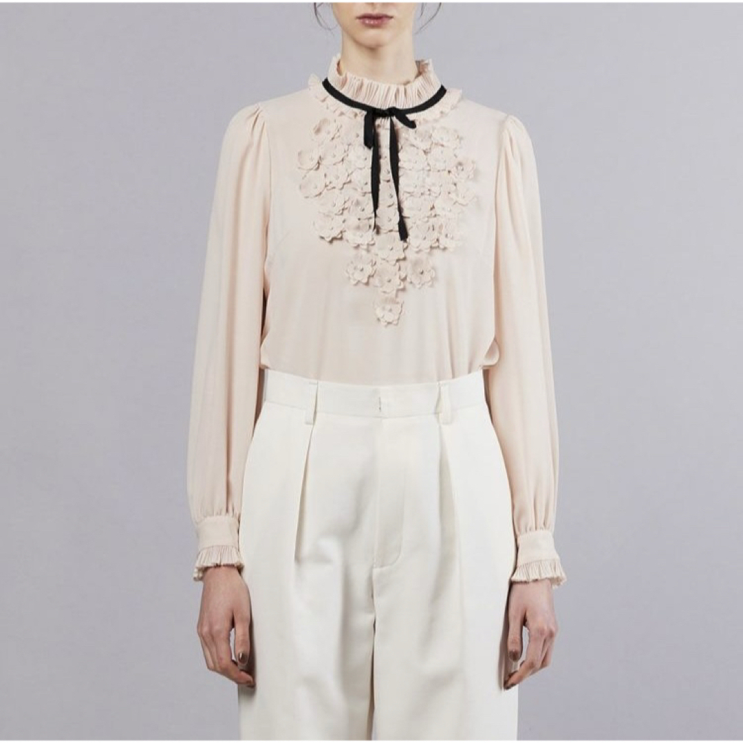 Sov. / フラワーシフォンブラウス