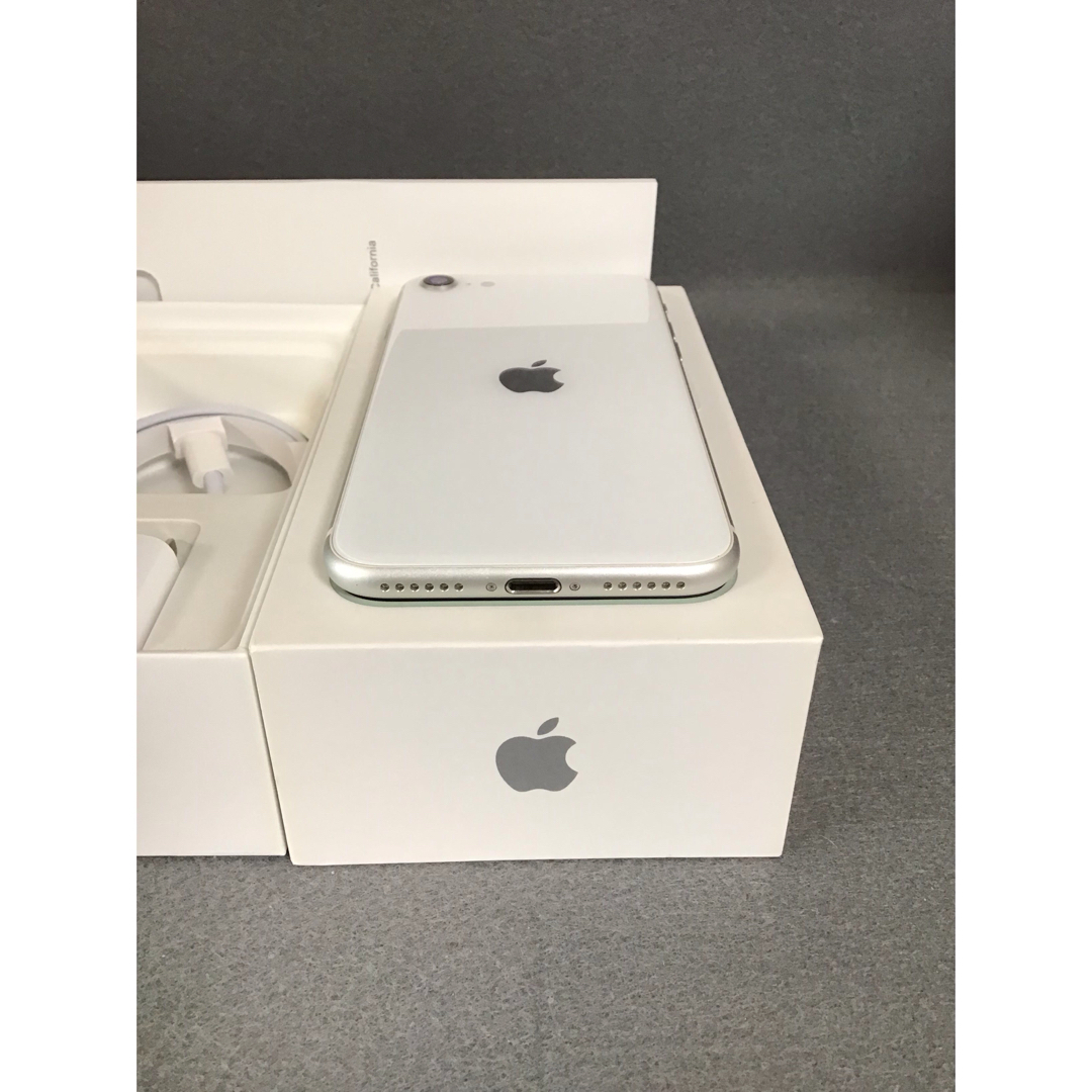 iPhone - 美品 Appleストア版 iPhoneSE 第2世代 128GB ホワイト色の