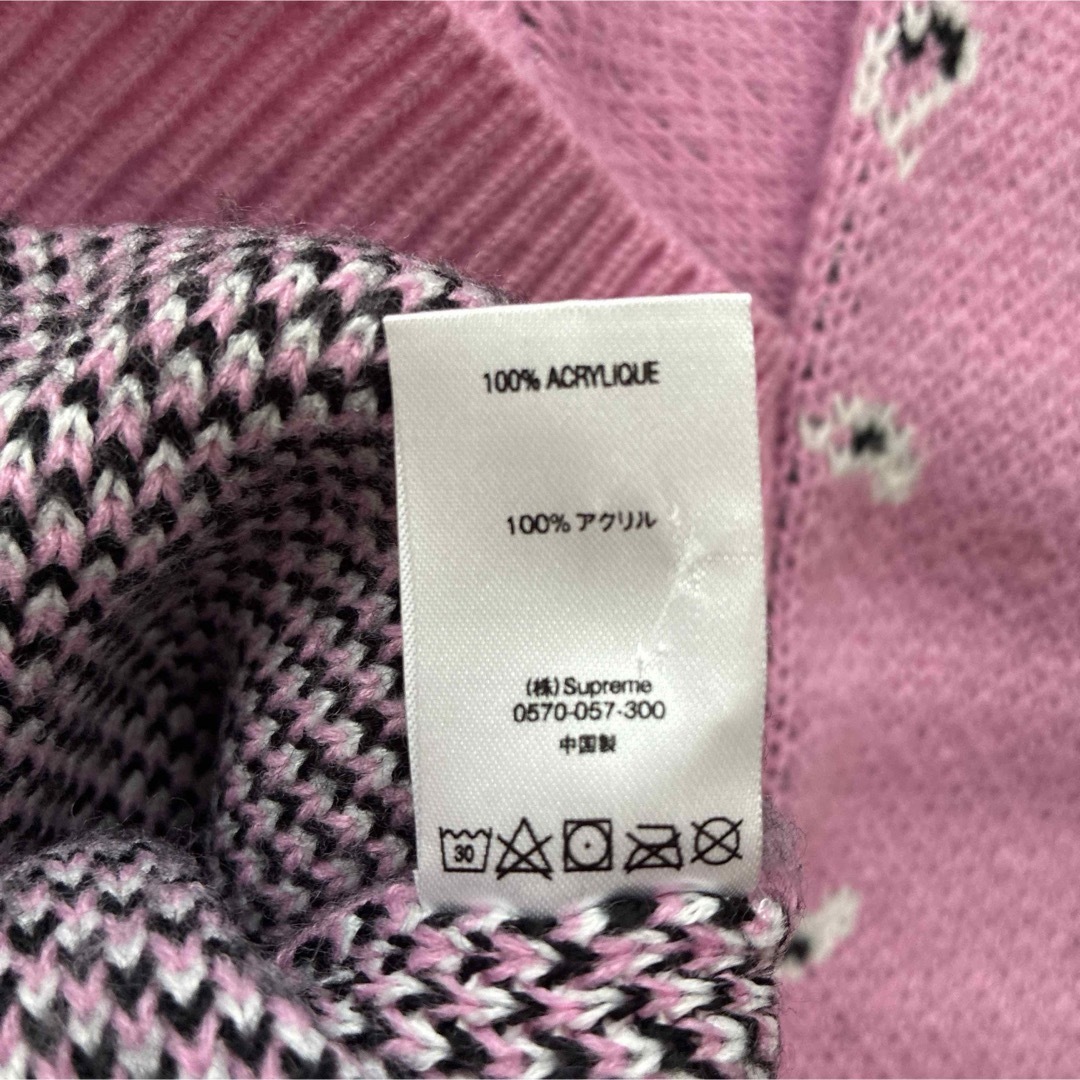 Supreme - Supreme bandana sweater 18ss Pink Mサイズの通販 by Hey's