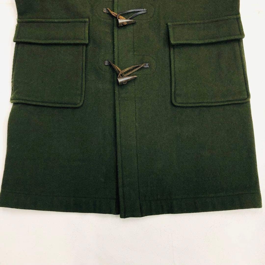 BARACUTA - 1536 BARACUTA ダッフルコート グリーン メルトン ウール