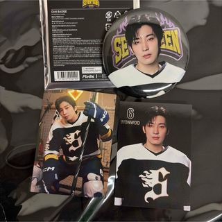 SEVENTEEN - SEVENTEEN HOME 缶バッジ トレカ ウォヌの通販 by