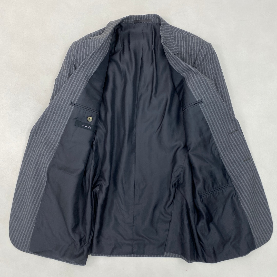 GUCCI - グッチ スーツ GUCCI ライトグレー セットアップ ストライプ