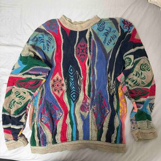 COOGI - 希少 ビンテージ COOGI Vネック3Dニット M 菅田将暉の通販 by