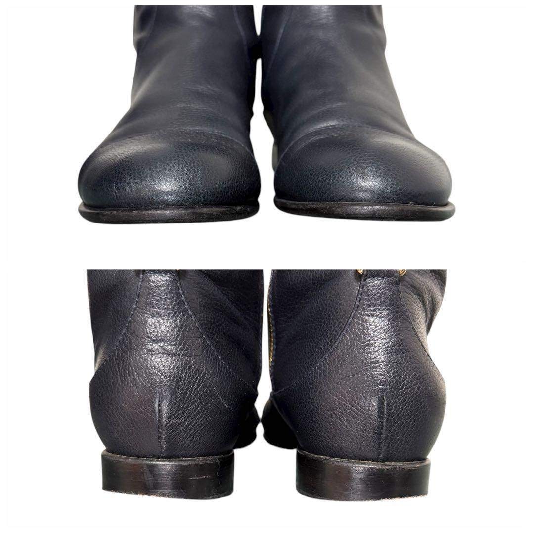 美品 LOUIS VUITTON アンプラント モノグラム レザー ロングブーツの