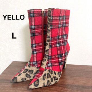 Yellow boots - YELLO ファーブーツの通販 by Momo.SHOP♡｜イエロー