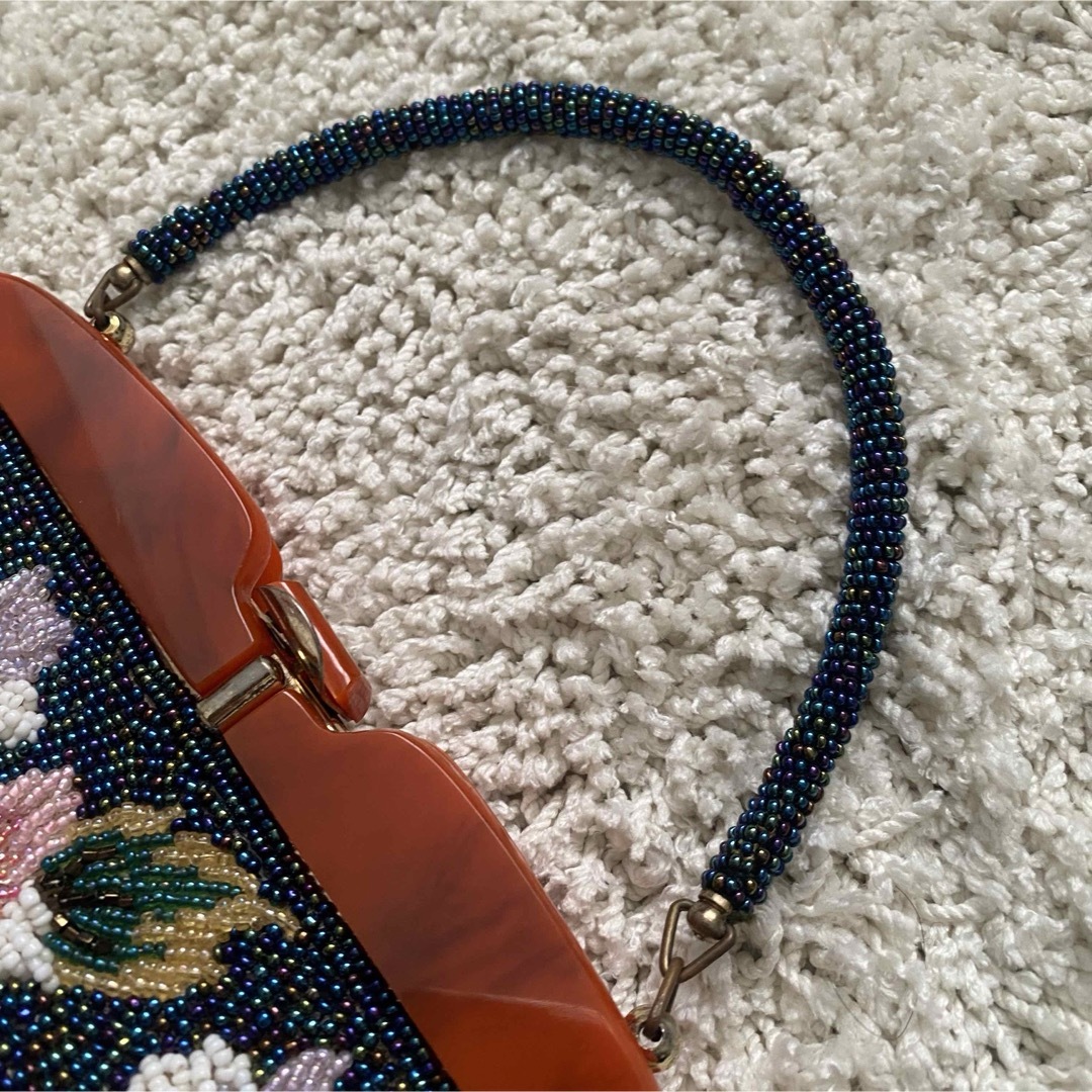 和装 ビーズバッグ 昭和 レトロ 花柄 総柄 成人式 パーティの通販 by