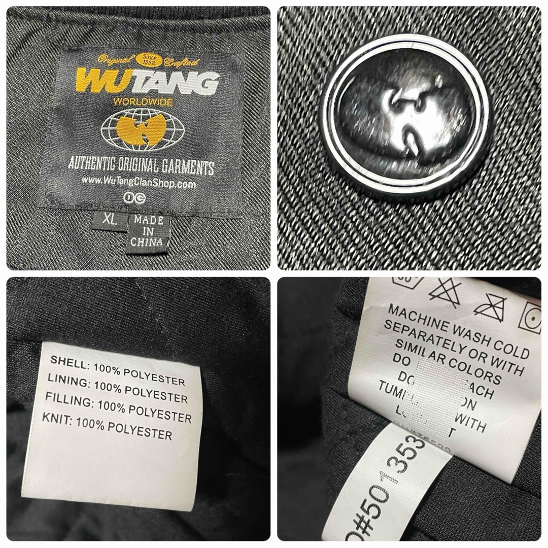 極美品】ウータンクラン WU-TANG CLAN ボタンスタジャン XL 黒の通販