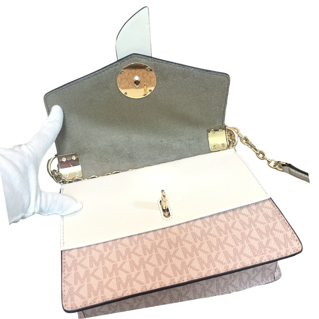 MICHAEL KORS - 【ほぼ未使用】MICHALE KORS カラーブロック クロス