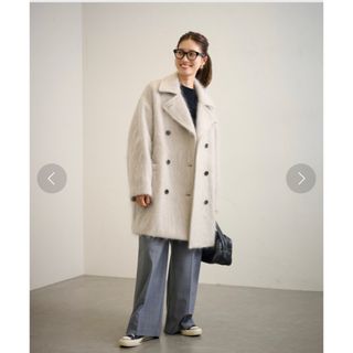 FRAMeWORK - フレームワーク super 100 ダブルクロスPコートの通販 by