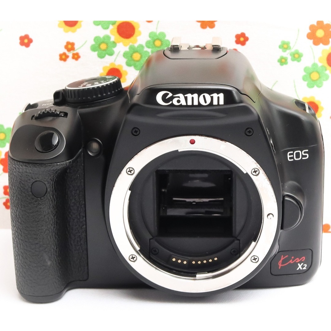 キャノン Canon kiss x2☆スマホに転送☆お手軽一眼レフ♪☆手振れ