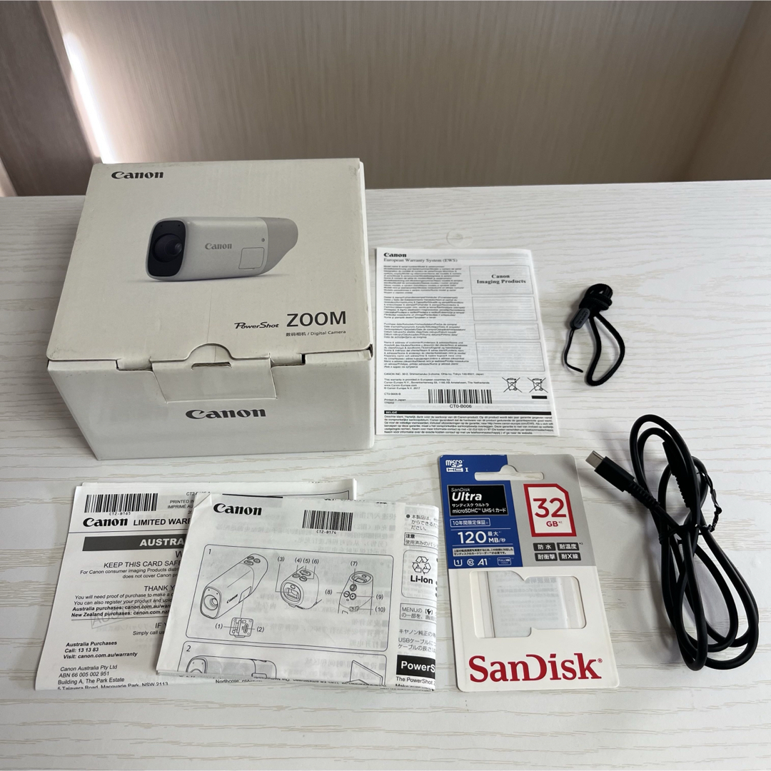 Canon - 【早い者勝ち】Canon POWERSHOT ZOOM ホワイト ビデオカメラの