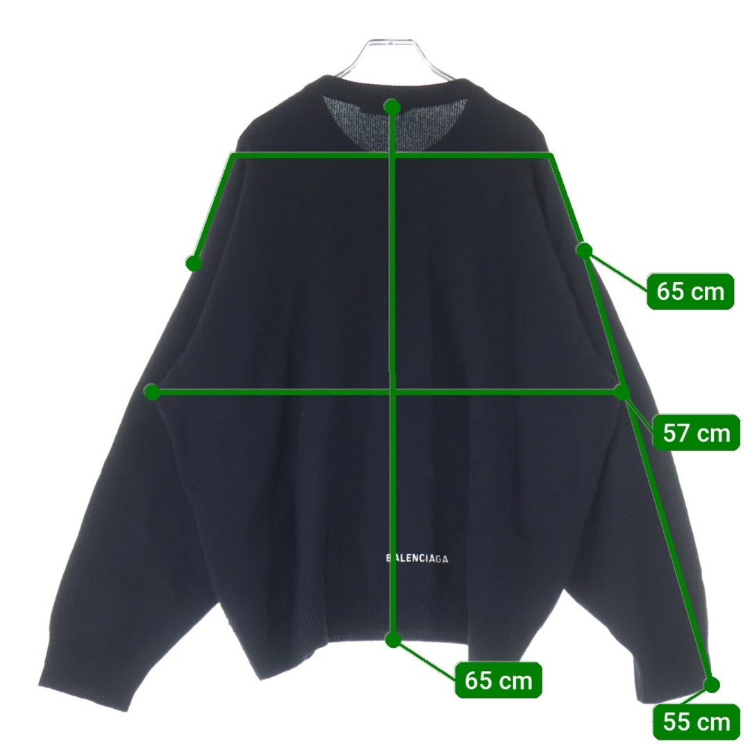 BALENCIAGA - BALENCIAGA バレンシアガ バックロゴ刺繍 クルーネック
