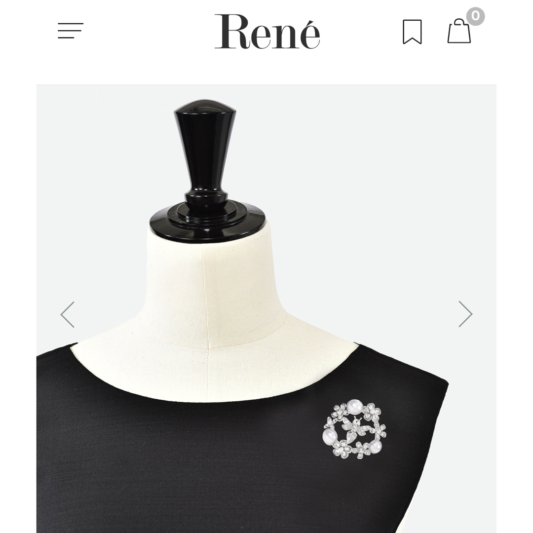 Rene♡ フラワーと蜂さんのサークルブローチ