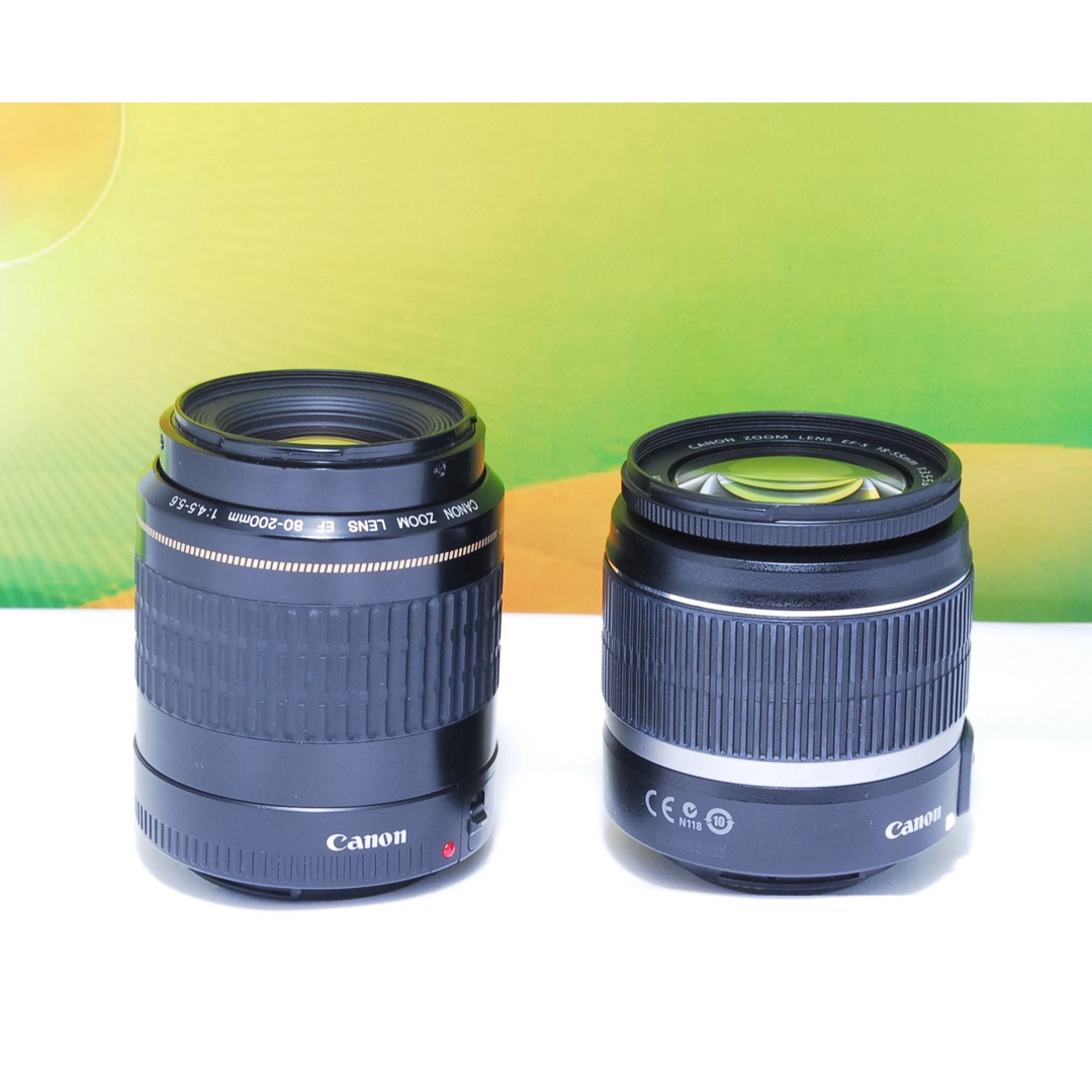 Canon - スマホ転送可✨Canon kiss X4 ダブルレンズ 初心者おすすめ