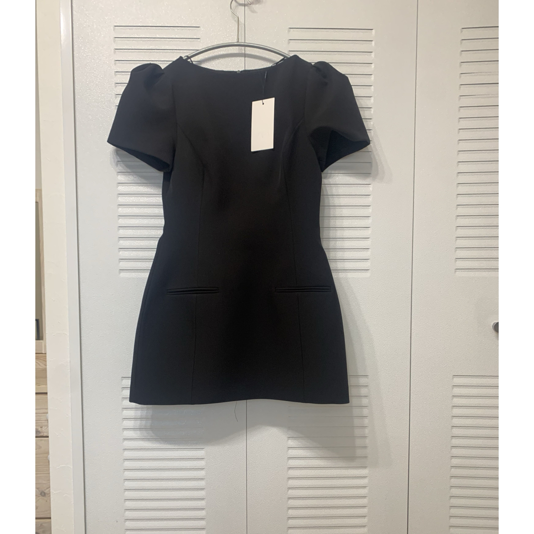 ZARA - ZARA プリーツポケットショートワンピースBLACKの通販 by BEBE