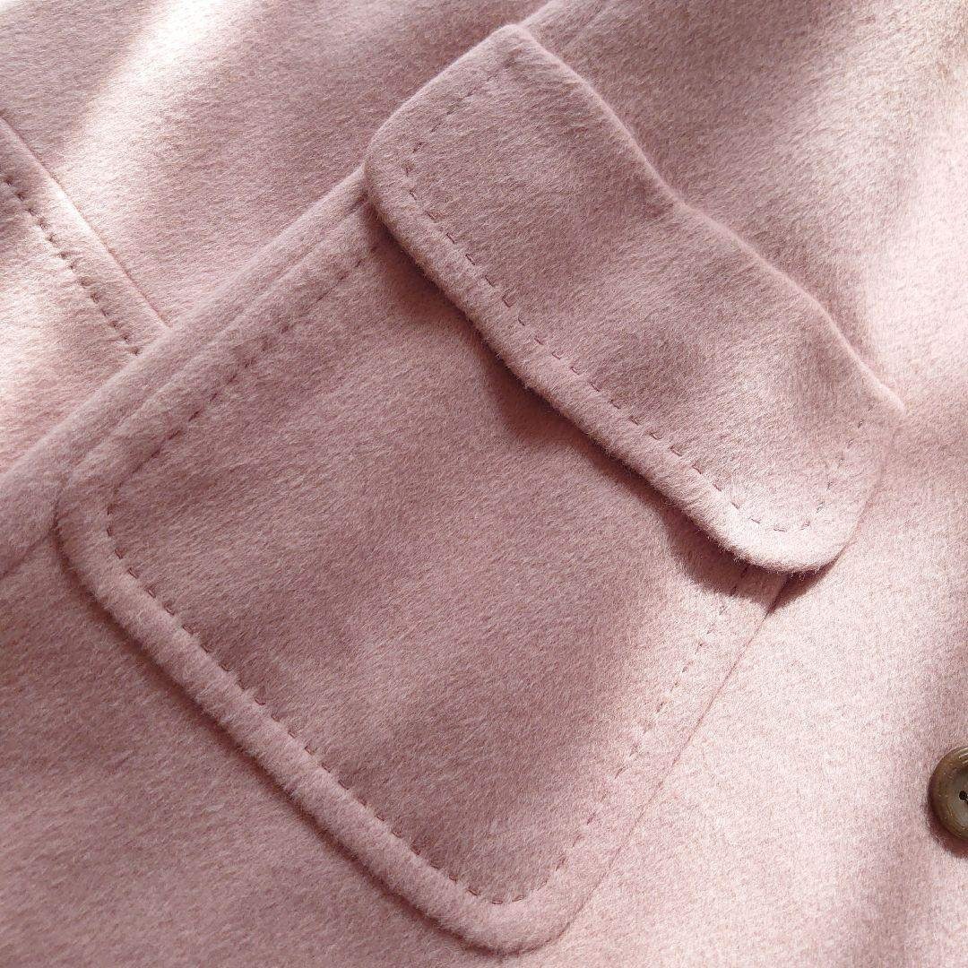 leilian - レリアン アンゴラ100％ ピンク ピーコート サイズ9 M相当