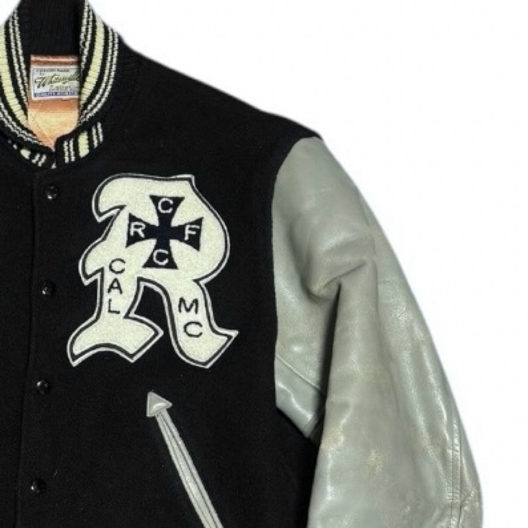 WHITESVILLE - 雰囲気抜群 Whitesville セミデコ 袖革 スタジャン