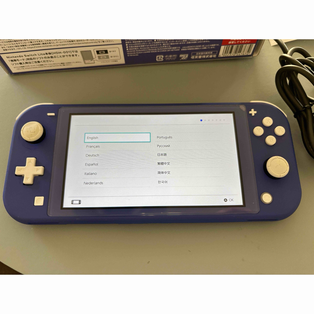 Nintendo Switch - Nintendo Switch LITE ブルー 中古品の通販 by