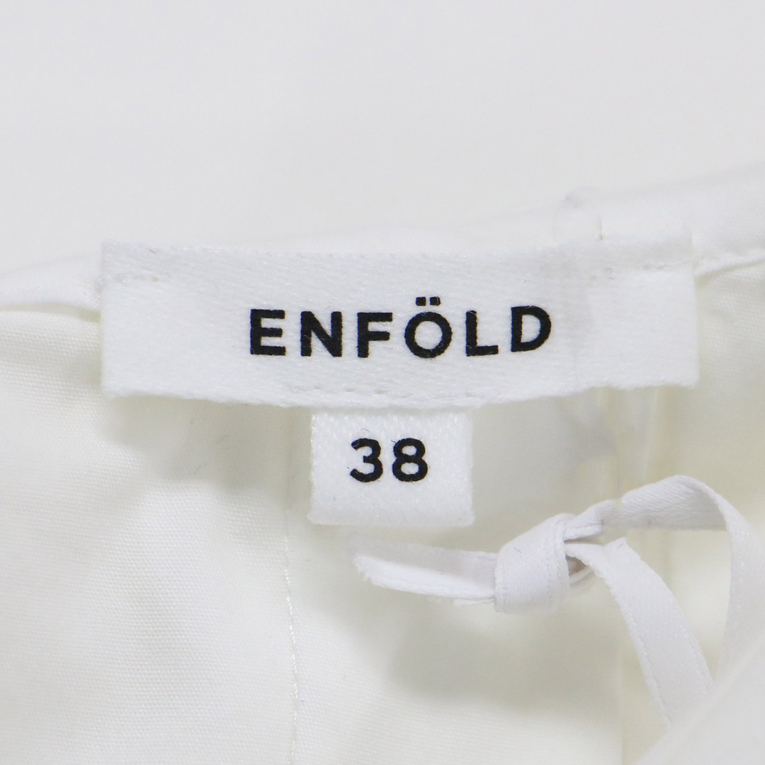 ENFOLD - ENFOLD エンフォルド ブラウス ホワイト 白 サイズ:38(M