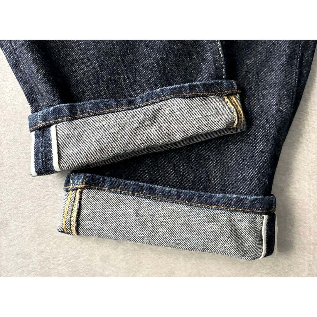 EVIS 初期 2101 手描きカモメ 濃紺 W28×35 セルビッジ 日本製