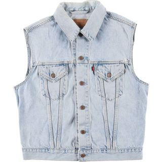 Levi's - [Lサイズ] Levis ブラック デニム カットオフベスト 山田蓮の