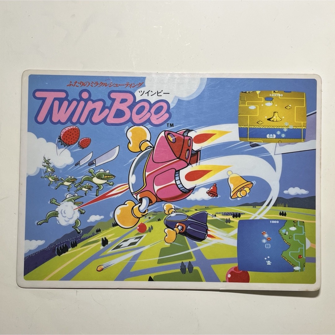 当時物激レア】ツインビー 下敷き KONAMI コナミ アーケード ファミコン