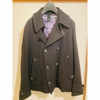 UNTITLED MEN(アンタイトルメン) ヘリンボーンミドル丈ピーコートの