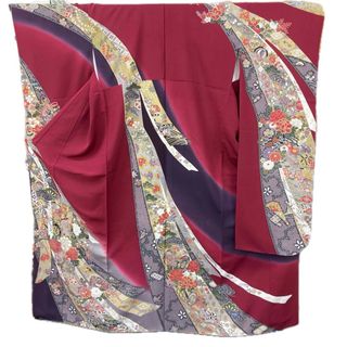 振り袖(19)紅型 長襦袢、袋帯、小物セットの通販 by ゆきばば's shop