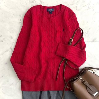 POLO RALPH LAUREN（ニット/セーター ・ レッド/赤色系）のフリマ
