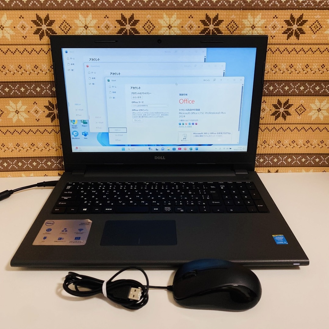 Y53 Dellノートパソコン i5メモリ8G高速Windows11オフィス付き DELL