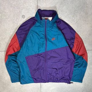 NIKE（ナイロンジャケット ・ ブルー・ネイビー/青色系）のフリマ