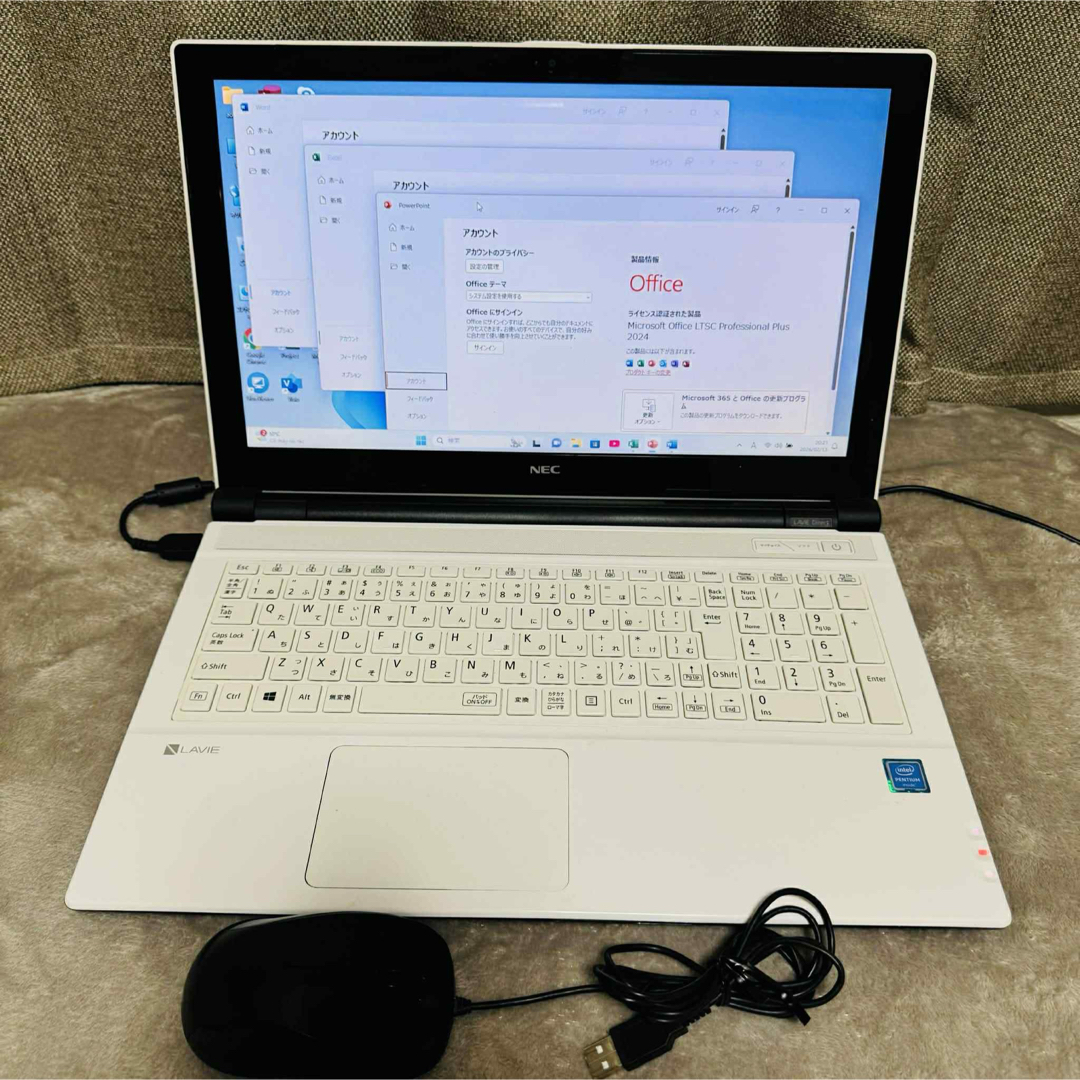NEC - S241 NECノートパソコンSSDメモリ8G高速Windows11オフィス付きの